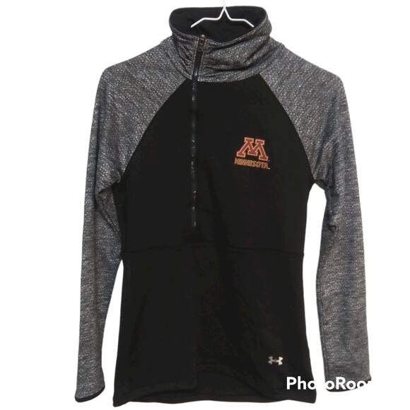 UNDER ARMOUR Minnesota Track Jacket Black SZ XS - Picture 1 of 4